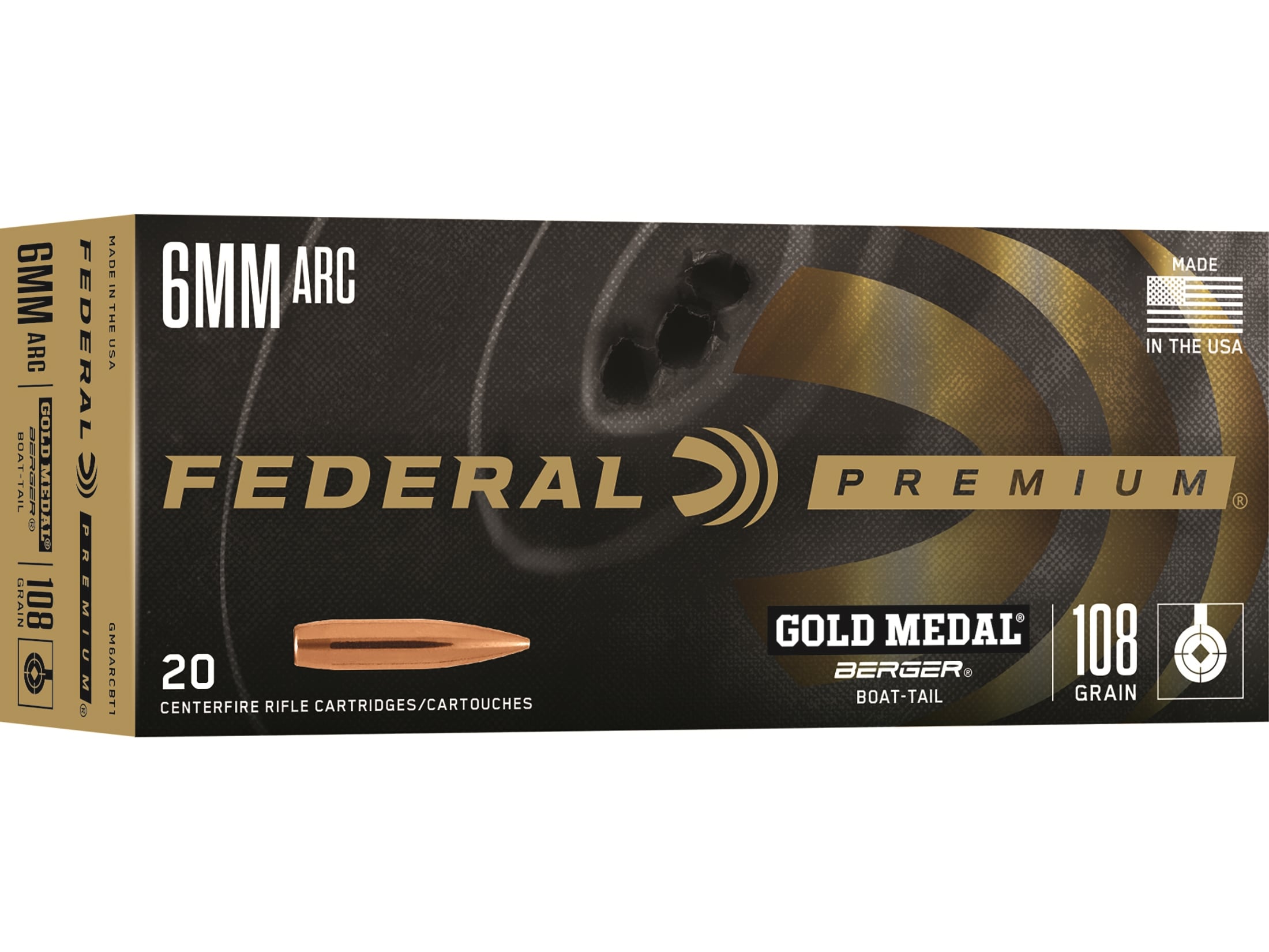Federal Gold Medal 6mm ARC ammunition