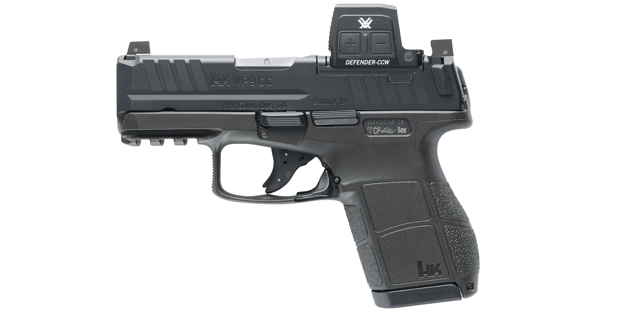 Heckler & Koch VP9CC 9mm Pistol w/ Vortex Defender CCW Red Dot