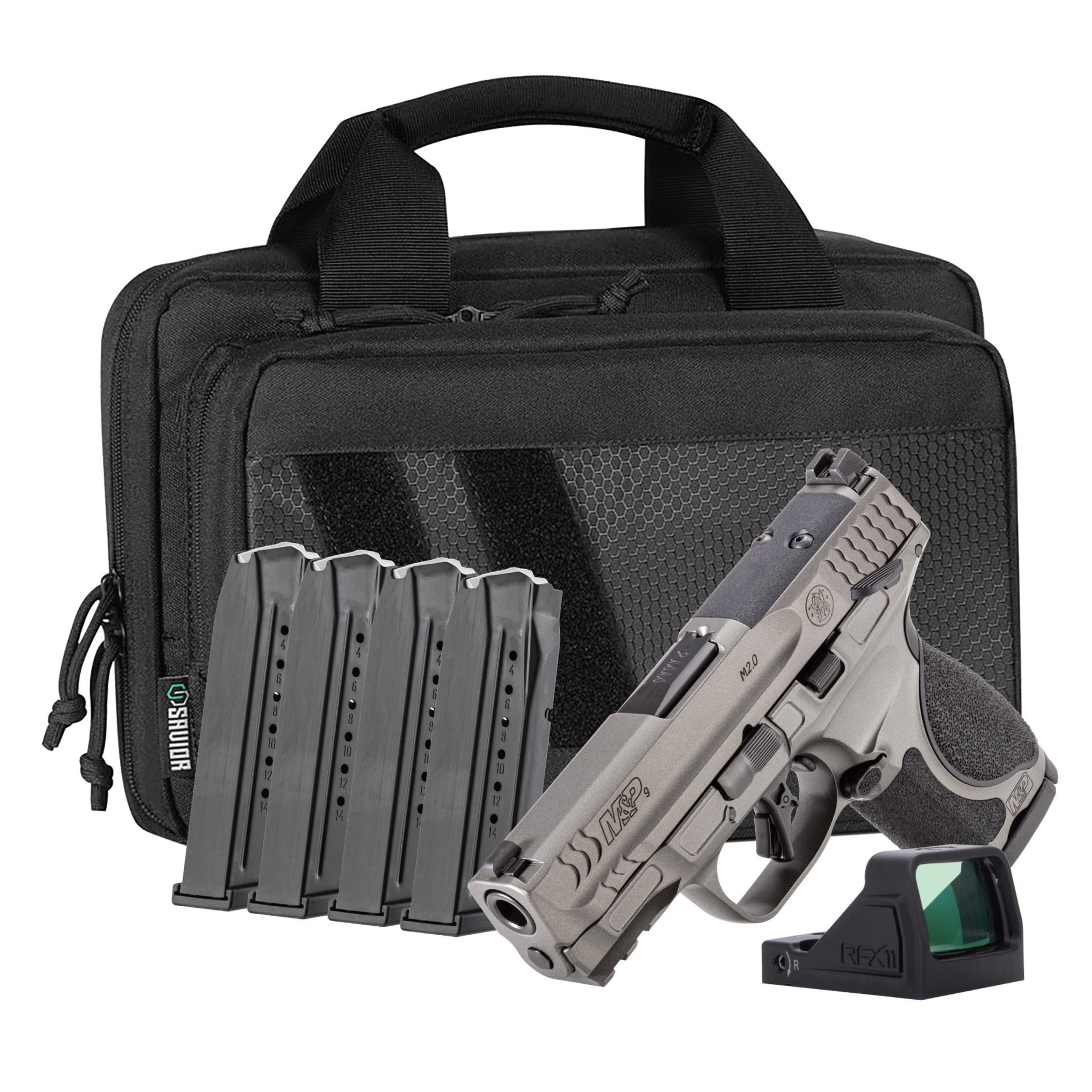 Smith & Wesson M&P9 M2.0 Metal Compact OR Tungsten 9mm — Aluminum Frame, Factory Green Dot