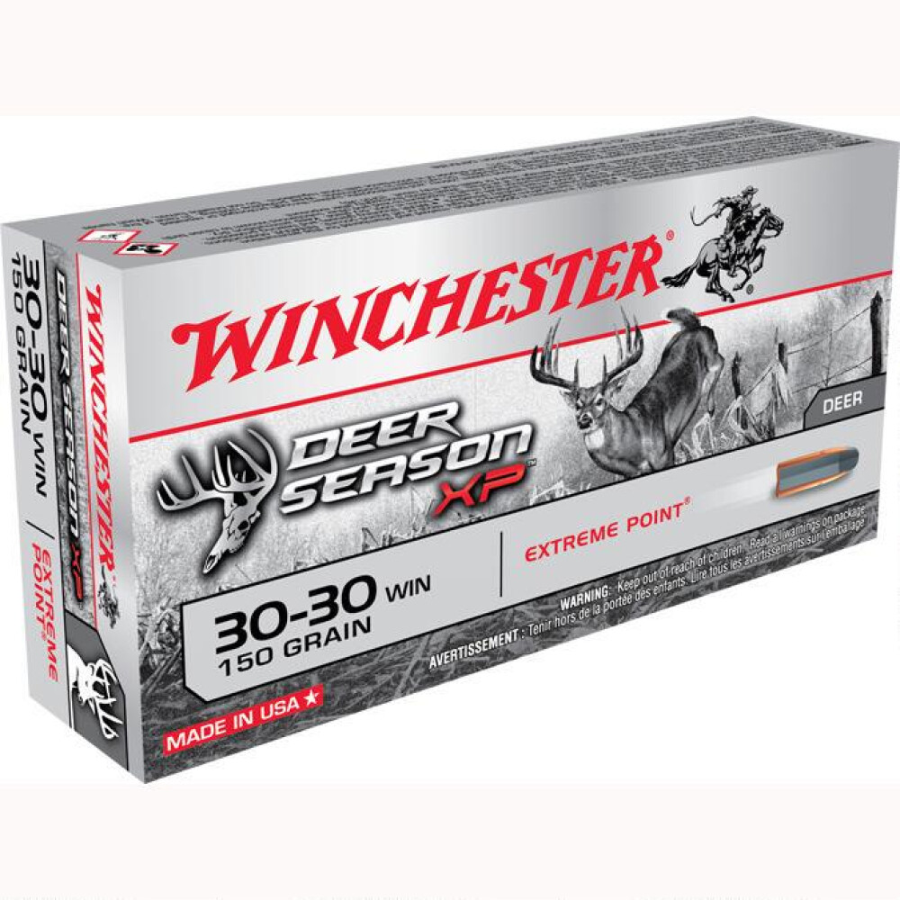 Winchester Deer Season XP 30-30 Winchester Ammo 150 Grain Winchester Extreme Point Polymer Tip 200rounds15 Direct